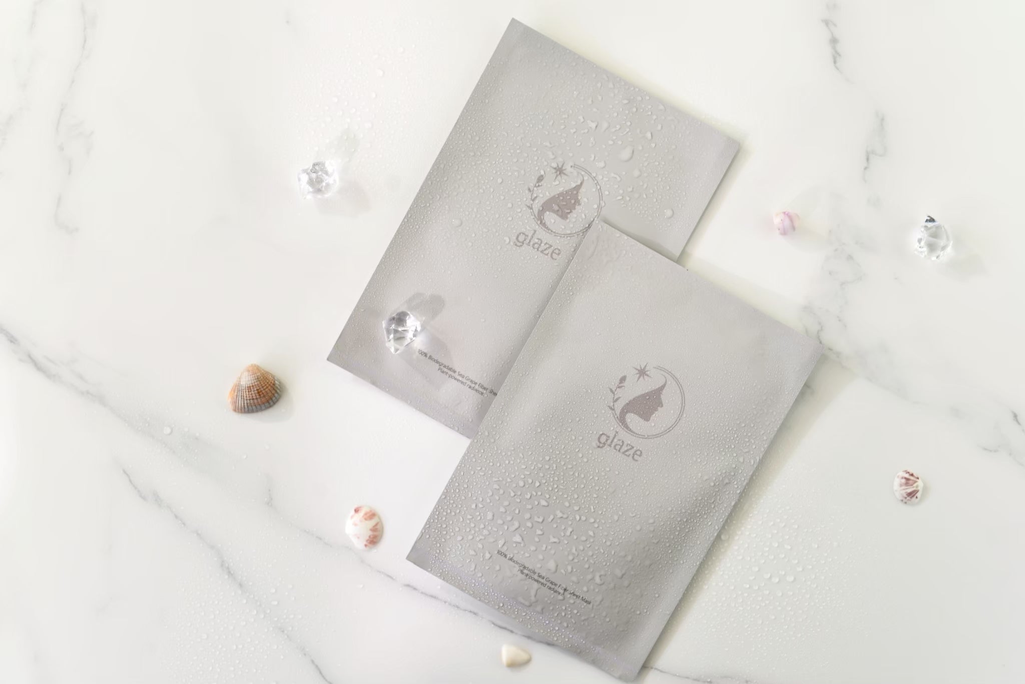 【glaze琉璃肌】山茶花植泌體x藍銅胜肽x海葡萄纖維面膜